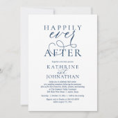 Happily Ever After, Modern Wedding Reception 招待状 (正面)