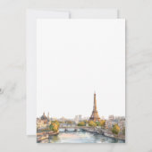 Happily Ever After Paris France Wedding 招待状 (裏面)