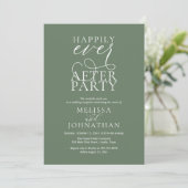 Happily Ever After Party, Classy Wedding Reception 招待状 (スタンド正面)