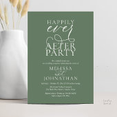 Happily Ever After Party, Classy Wedding Reception 招待状