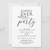Happily Ever After Party, Modern Classy Wedding 招待状 (正面)