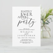 Happily Ever After Party, Modern Classy Wedding 招待状 (スタンド正面)