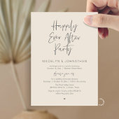 Happily Ever After Party, Modern Wedding Dinner 招待状