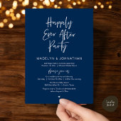 Happily Ever After Party, Modern Wedding Dinner 招待状