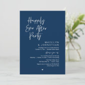 Happily Ever After Party, Modern Wedding Reception 招待状 (スタンド正面)