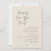 Happily Ever After Party, Modern Wedding Reception 招待状 (正面)