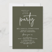 Happily Ever After Party, Modern Wedding Reception 招待状 (正面)