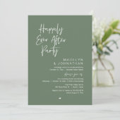 Happily Ever After Party, Modern Wedding Reception 招待状 (スタンド正面)