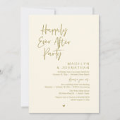 Happily Ever After Party, Modern Wedding Reception 招待状 (正面)