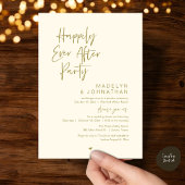 Happily Ever After Party, Modern Wedding Reception 招待状