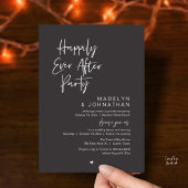 Happily Ever After Party, Modern Wedding Reception 招待状