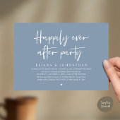  Happily Ever After Party Modern Wedding Reception 招待状