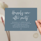  Happily Ever After Party Modern Wedding Reception 招待状