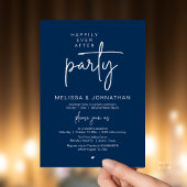 Happily Ever After Party, Modern Wedding Reception 招待状
