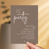 Happily Ever After Party, Modern Wedding Reception 招待状