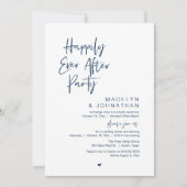 Happily Ever After Party, Modern Wedding Reception 招待状 (正面)