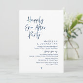 Happily Ever After Party, Modern Wedding Reception 招待状 (スタンド正面)