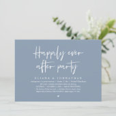  Happily Ever After Party Modern Wedding Reception 招待状 (スタンド正面)