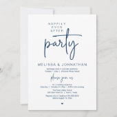 Happily Ever After Party, Modern Wedding Reception 招待状 (正面)