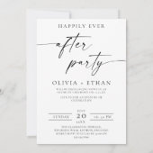 Happily Ever After Party Photo Wedding Reception 招待状 (裏面)