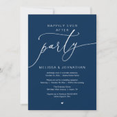 Happily Ever After Party Romance Wedding Reception 招待状 (正面)