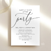 Happily Ever After Party Romance Wedding Reception 招待状