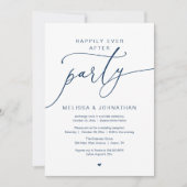 Happily Ever After Party Romance Wedding Reception 招待状 (正面)