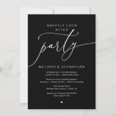 Happily Ever After Party Romance Wedding Reception 招待状 (正面)