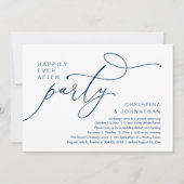 Happily Ever After Party, Romantic Wedding Dinner 招待状 (正面)