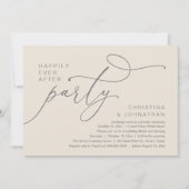 Happily Ever After Party, Romantic Wedding Dinner 招待状 (正面)