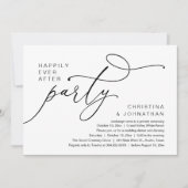 Happily Ever After Party, Romantic Wedding Dinner 招待状 (正面)