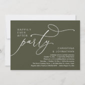 Happily Ever After Party, Romantic Wedding Dinner 招待状 (正面)