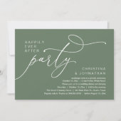 Happily Ever After Party, Romantic Wedding Dinner 招待状 (正面)