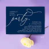 Happily Ever After Party, Romantic Wedding Dinner 招待状