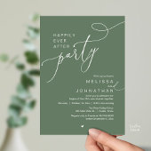 Happily Ever After Party, Romantic Wedding Dinner 招待状