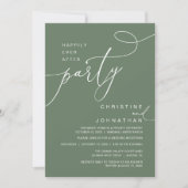 Happily Ever After Party Romantic Weds Reception 招待状 (正面)