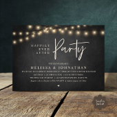 Happily Ever After Party, Rustic String Lights 招待状