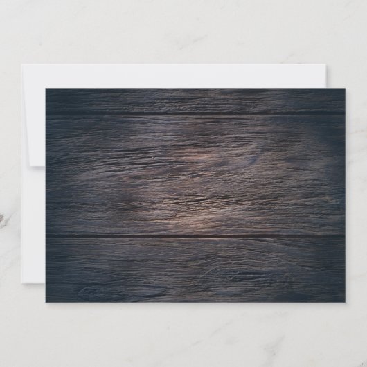 Happily Ever After party, Rustic Wedding 招待状 (裏面)