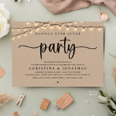 Happily Ever After Party, Rustic Wedding Dinner 招待状