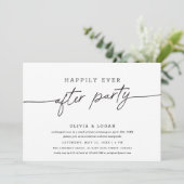 Happily Ever After Party Script Wedding Elopement 招待状 (スタンド正面)