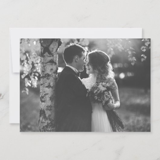 Happily Ever After Party Script Wedding Elopement 招待状 (裏面)