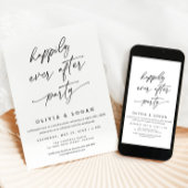 Happily Ever After Party Script Wedding Elopement 招待状