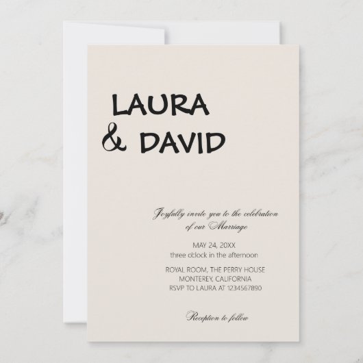 Happily Ever After Party Wedding Celebration Party 招待状 (裏面)