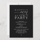 Happily Ever After Party Wedding Elopement Dinner 招待状 (正面)