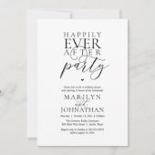 Happily Ever After Party Wedding Elopement Dinner 招待状 (正面)