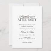 Happily Ever After Party Wedding Reception 招待状 (正面)