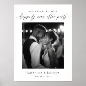 Happily Ever After Photo Welcome wedding ポスター (正面)