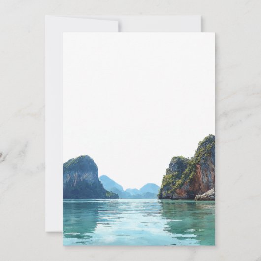 Happily Ever After Phuket Thailand Wedding 招待状 (裏面)