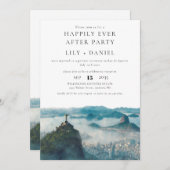 Happily Ever After Rio de Janeiro Brazil Wedding 招待状 (正面/裏面)
