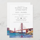 Happily Ever After San Francisco Wedding 招待状 (正面/裏面)